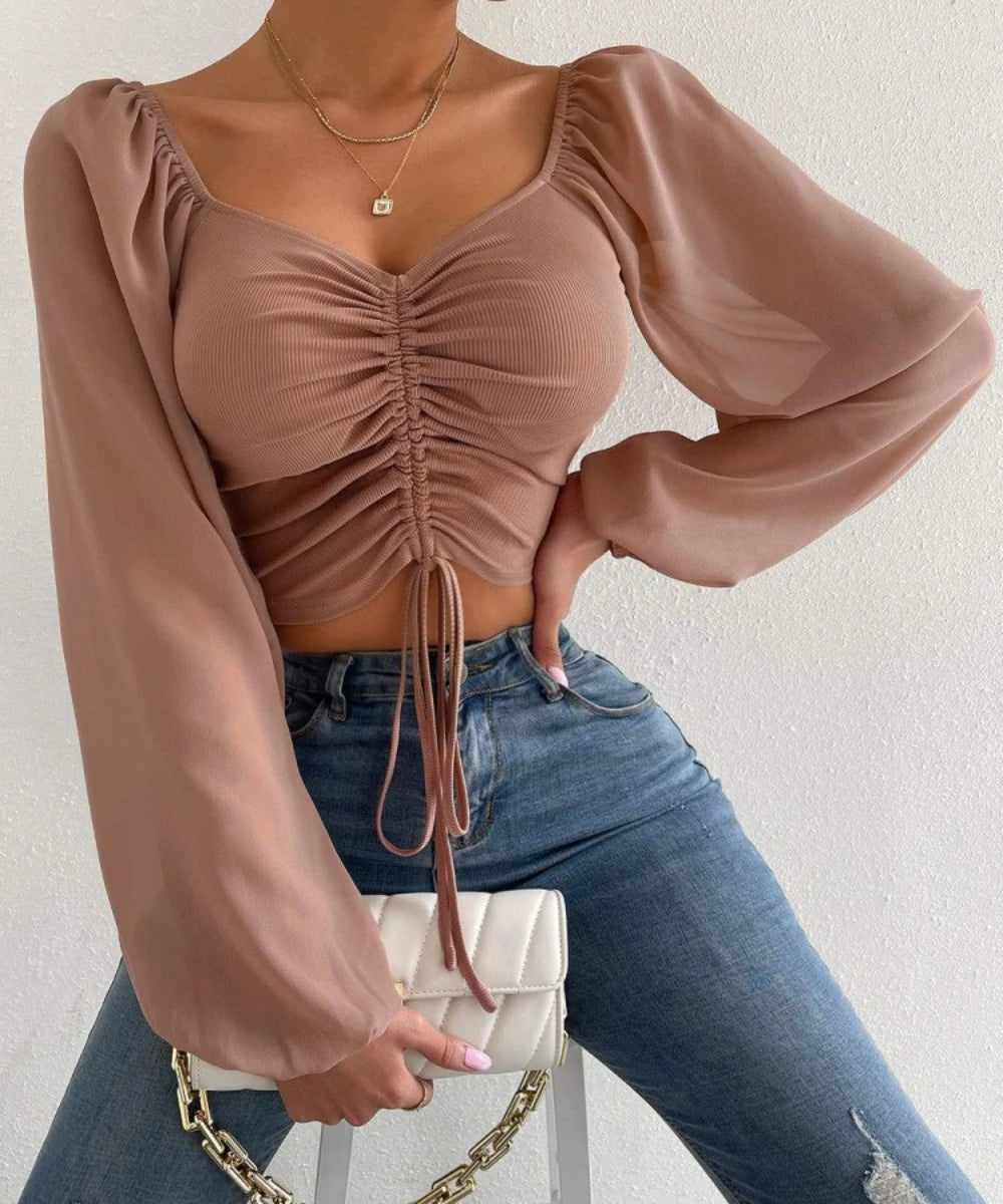 Women's Sexy Puff Sleeve Tops