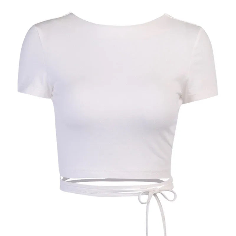 Harajuku Open Back T-shirt