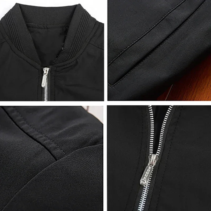 Men's Bomber Zippered Jacket