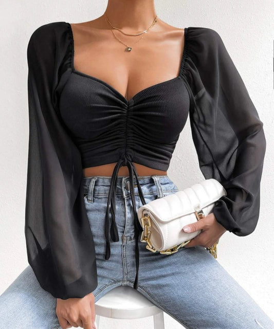 Women's Sexy Puff Sleeve Tops